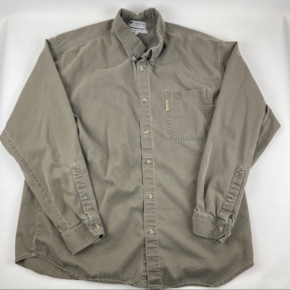 Columbia Button Down Shirt Mens XL Brown - Picture 1 of 8